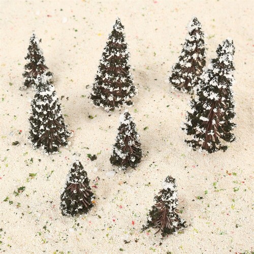 16pcs Plastic&Foam Model Trees Train Railway Layout Diorama Scene 6/8/10/12cm - Picture 4 of 10