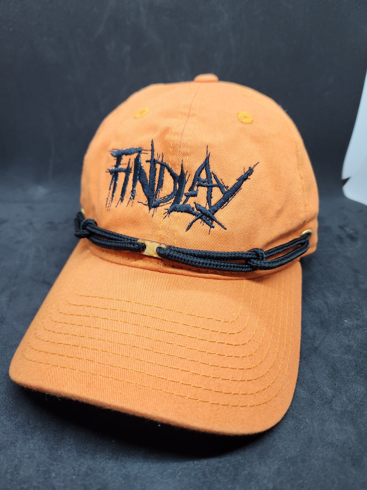 Findlay Baseball Hat Cap Strapback Orange Decky O… - image 1