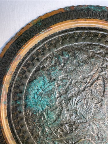 Hand Hammer Work Design Copper Hanging Tray - Picture 7 of 22