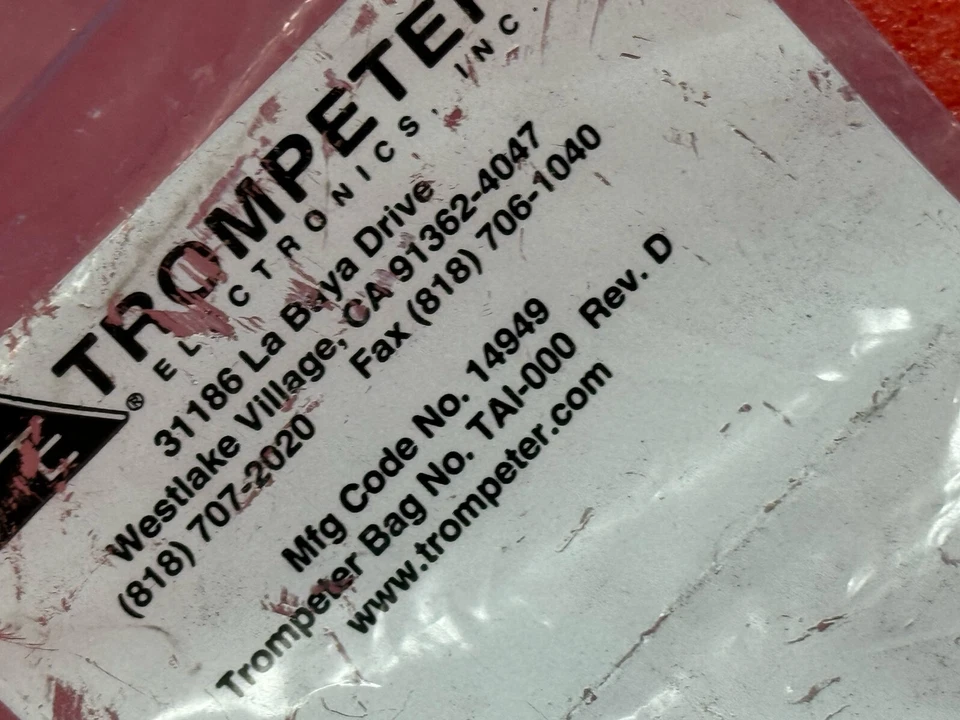 TROMPETER 14949 COAXIAL Connector TAI-000 REV.D - Image 3 of 4