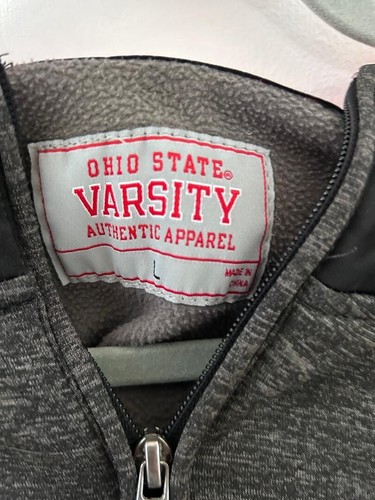 Ohio State Pullover Fleece lined Top "NWOT" Mens Large Gray - Picture 3 of 3