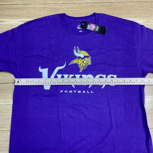 Men's T-Shirt Minnesota Vikings NFL Short Sleeve Graphic Activewear NWT Size L - Picture 9 of 14