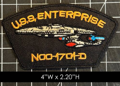 Star Trek: USS Enterprise Shield Embroidered Iron On Patch - Picture 1 of 3
