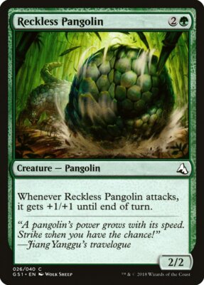 Magic the Gathering (mtg): GS1: Reckless Pangolin  (x 4)