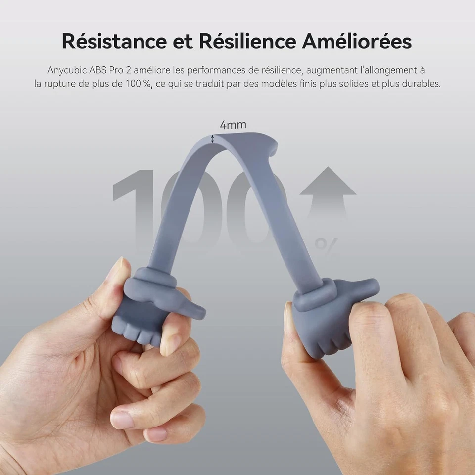 5/10KG ANYCUBIC ABS-Like Resin Pro 2 UV 405nm Pour LCD SLA Résine Imprimante 3D - Photo 4/4