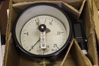 DDR Kontaktmanometer Manometer 1 Kontakt 0-25 MPa (~0-250bar) 160 mm #LC03