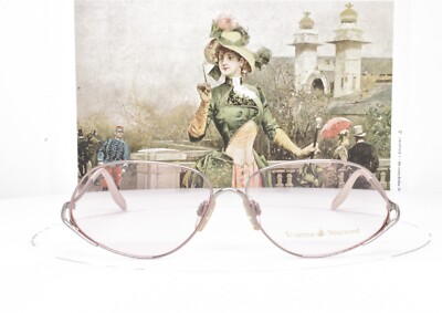 VIVIENNE WESTWOOD EYEGLASSES TITANIUM Rare Vintage Pink Gold 56-16