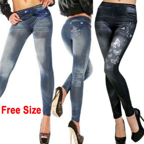 Women's Fashion New Sexy Skinny Leggings Jeans Jeggings Stretchy Pants DeniGU - Afbeelding 1 van 6