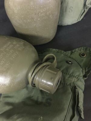 Cantine d'eau en plastique vert armée - Canada