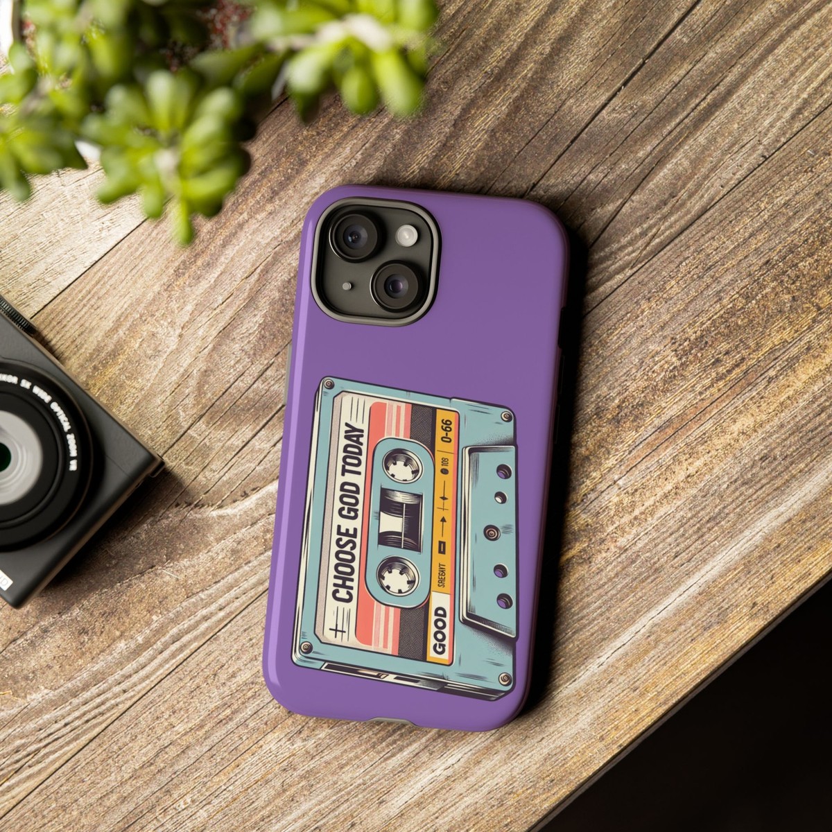 Choose God Today Retro Cassette Tape Phone Case Choose God Today Retro Cassette Tape Phone Case