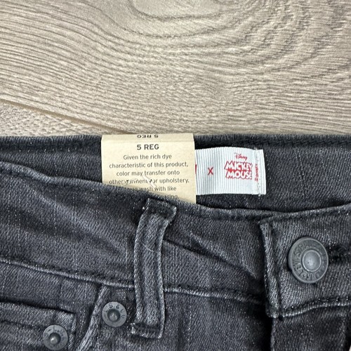 LEVIS X Disney MICKEY MOUSE 511 Slim Youth Jeans Disney Ltd Edition Size 5 Reg - Picture 6 of 11