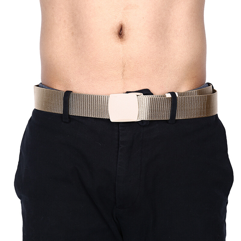 115cm Length Outdoor Military Tactical Belt Plastic Buckle Nylon Waist