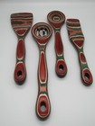 Island Bamboo 4-Piece Pakka Wooden Utensil Set Kitchen Spoons Cooking Tools