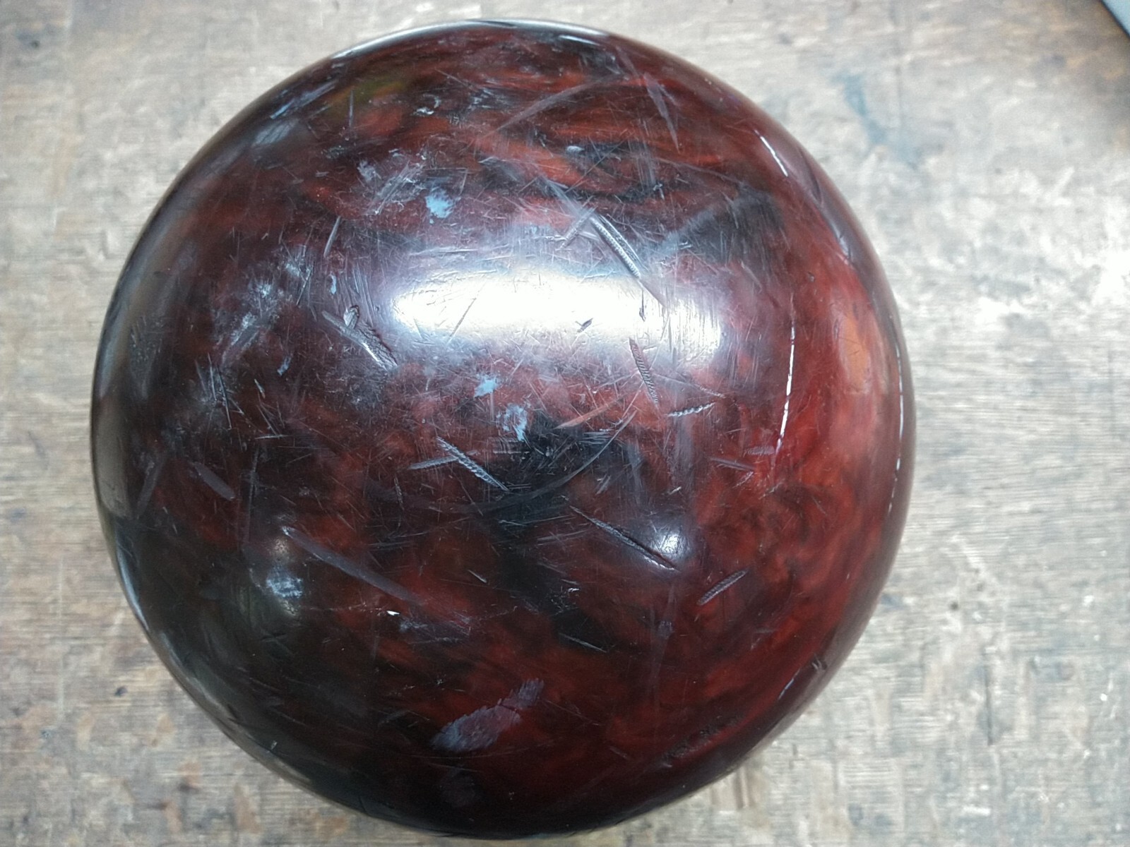 Ebonite 15 lb 12 oz Brown-Swirl Bowling Ball for Crafting Decorations