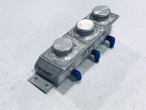 Custom Alum Brake Clutch Reservoir Drag Race Street Rat Rod IMCA FREE SHIP - Picture 3 of 4