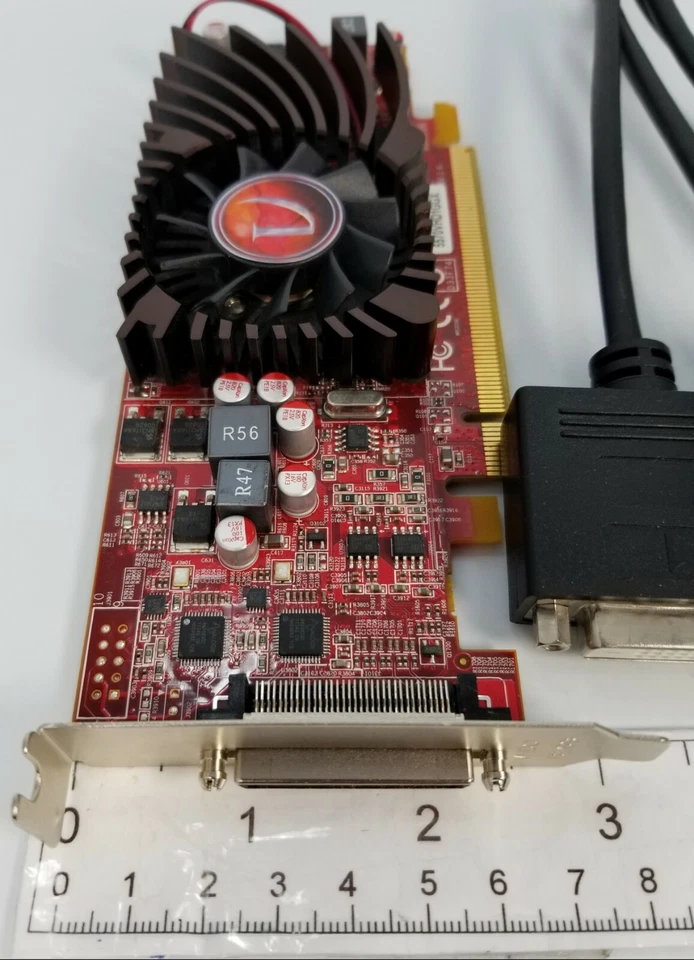 VisionTek AMD HD 5570 1GB VHDCI Quad DVI 4 Monitors Windows 10 Video Card SFF - Image 3 of 4