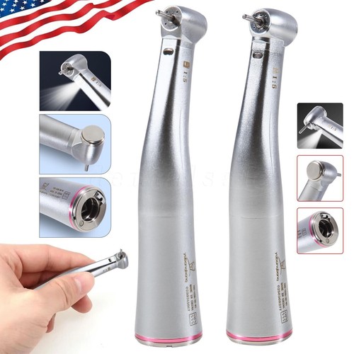 Dental 1:5 Increasing Handpiece Contra Angle LED Opitc fit NSK Electric Motor - Picture 4 of 33