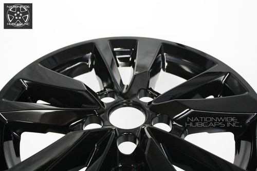 4 fits Toyota Camry LE 2025-2026 Black 16" Wheel Skins Full Rim Covers Hub Caps - Picture 5 of 12