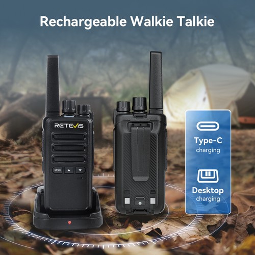 2Pack Retevis RT68B FRS Long Range Walkie Talkies 2W VOX Business Two Way Radios - Zdjęcie 4 z 23