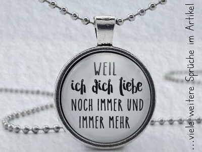 Spruchkette by Perletta 20 Texte rund um die Liebe und Liebeserklärungen - W-Z