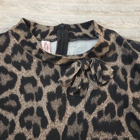 Agent Provocateur Iona Animal Leopard Bodysuit Top M Built-in Corset Bra