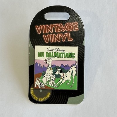 DISNEY VINTAGE VINYL PIN OF THE MONTH 101 DALMATIANS LE 3000 NEW On Card NOC