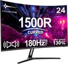 Minifire 24 Zoll Curved Gaming Monitor 180Hz, 1ms, FHD PC Bildschirm 1500R, Mit