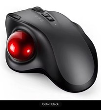Trackball Mouse Wireless Ricaricabile Bluetooth 2.4G Mouse USB Mouse Ergonomico.