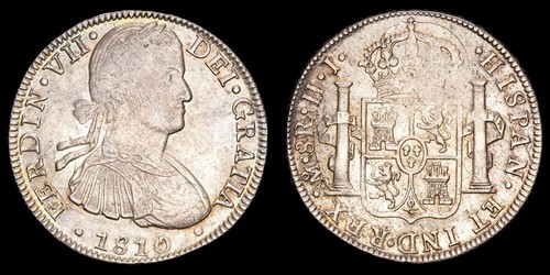 Fernando VII 8 Reales (27,01g) 1810 México H·J AC-1314 XF- - Picture 1 of 3