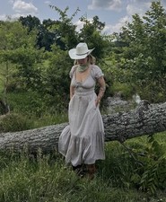 New W Tags Christy Dawn Brynne Dress Strawberry Crème Floral Size XL Petite