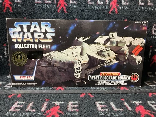 1996 Star Wars Collector Fleet Electronic Rebel Blockade Runner Kenner Open Box