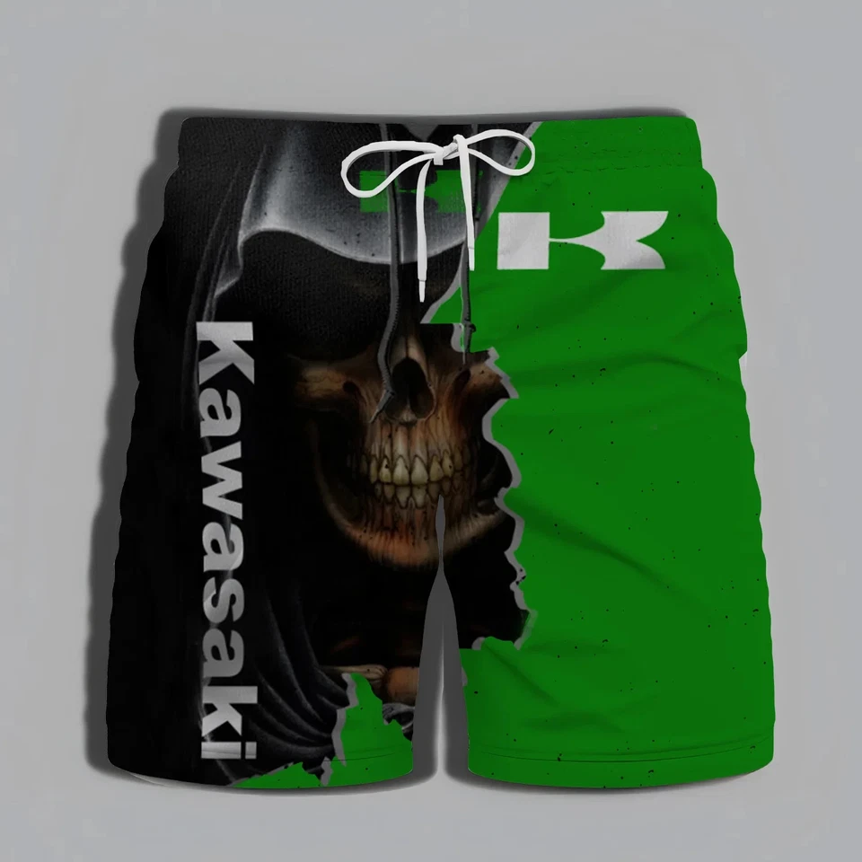 KAWASAKI High-quality Men Clothing Adventure Beach Sports Gym Summer shorts