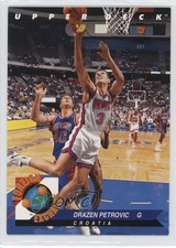 1992-93 Upper Deck Foreign Exchange Drazen Petrovic #FE7 HOF 0l61