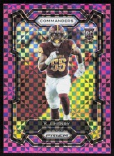 2023 Prizm K.J. Henry Rookie Purple Power Prizm /49 Commanders RC
