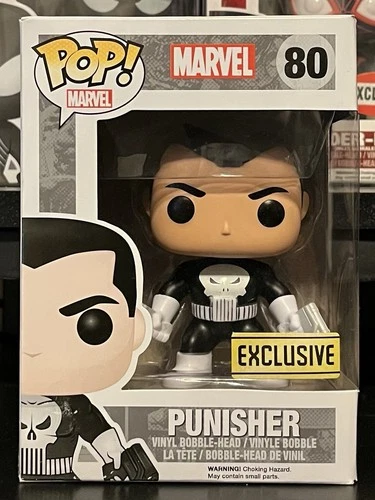 FUNKO POP! MARVEL: #80 PUNISHER WALGREENS EXCLUSIVE (GOLD EXCL STICKER) •VAULTED