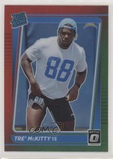 2021 Panini Donruss Rated Rookie Optic Holo Red Green Preview Tre' McKitty 3t1