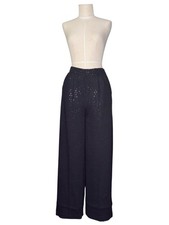 Y2K St. John Evening By Marie Gray Shimmering Sequin Black Pants - Size Small