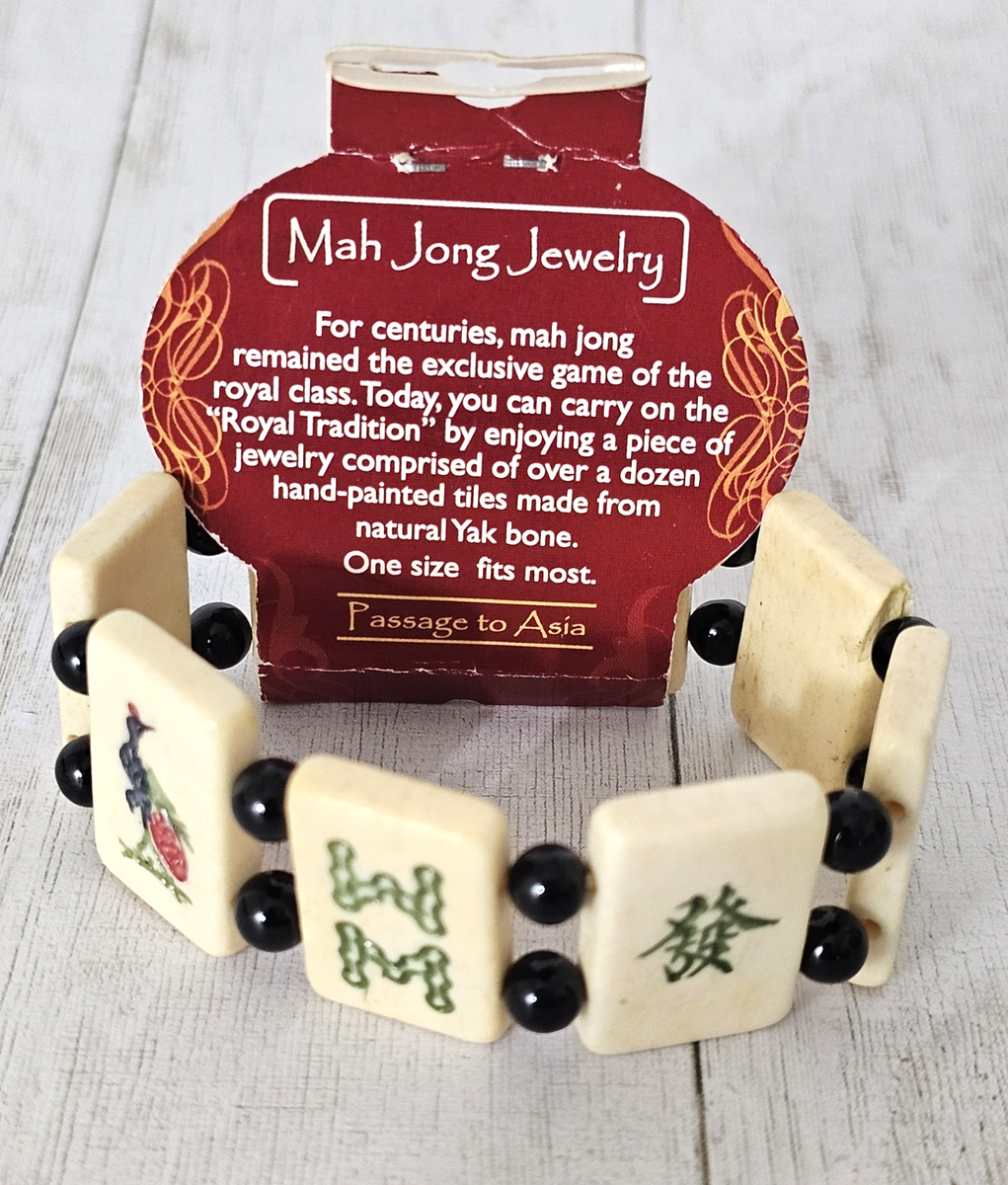 Passage to Asia Mah Jong Jewelry Stretch Bracelet -