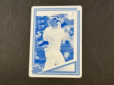 2025 PANINI DONRUSS KRISTIAN CAMPBELL RATED PROPECT CYAN PRINTING PLATE 1/1