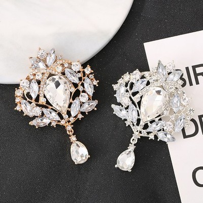 Mode Retro Teardrop Brosche Braut Brosche Party Bankett Hochzeit Pin Schmuck