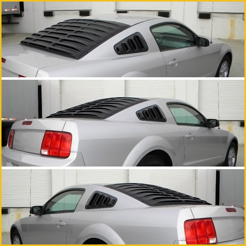 For 2005 -12 13 2014 Ford Mustang Only Window 2-DR Louvers Rear Sun Shade Cover