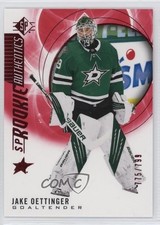 2020-21 SP Retail SP Rookie Authentics Red 775/799 Jake Oettinger #136 14lt