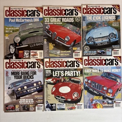 Classiccars Magazines Bundle  Jul - Dec 2002 X6