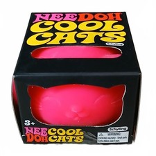 Schylling NeeDoh Cool Cats Pink Cat Squishy Fidget Toy NIB