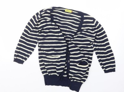 Blaue Strickjacke Pullover Damen UK Größe M Max C