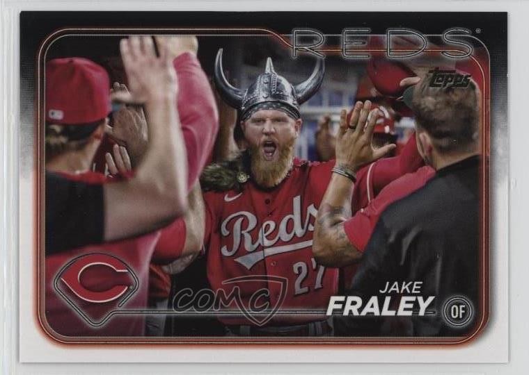 2024 Topps Series 1 Golden Mirror Jake Fraley #261 0jk3