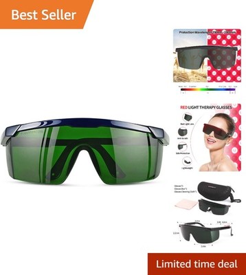 Lightweight Polycarbonate IPL Safety Glasses with UV Protection - Green Lens