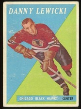 1958-59 Topps #6 Danny Lewicki Chicago Black Hawks