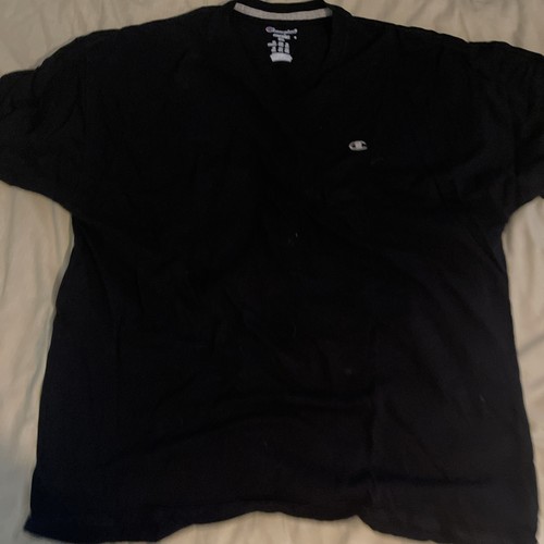 Men’s 2x NWOT Black Champion Cotton V Neck - 第 1/5 張圖片