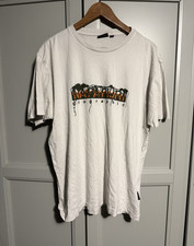Napapijri Men’s White Short Sleeve Graphic Logo Crew Neck T-Shirt, Size M